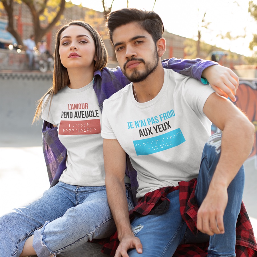 Visuel Blind Touch avec citation imprimée